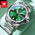 Olevs 5560 new model luxury fashion unique design stainless steel imported waterproof quartz movement wrist-watch FOR Men. 