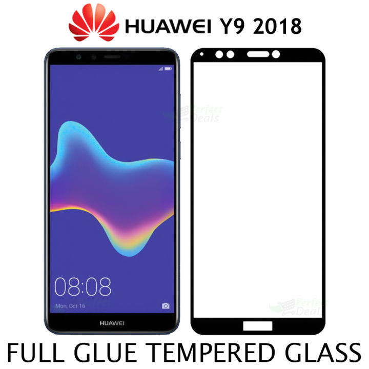 5D Tempered Glass Screen Protector for Huawei Y9 (2018) - Black and Transparent