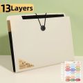 13 Layers A4 File Folder Storage Bag Test Paper Desktop Tool School Stationery Office Supplies.