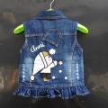 Girls Denim Vest Coat Children Boys Spring and Autumn1Girls3Outer Wear Waistcoat5Versatile Kids' Clothing Male8Years Old. 