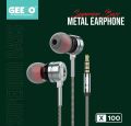 GEEOO X100 Superior Bass Metal Earphone. 