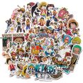 50/100Pcs Japan Anime One Piece Figure Luffy Toy Sticker Notebook Motorcycle Skateboard Computer Mobile Phone Stickers Toy Gifts.