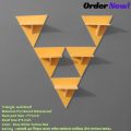 Triangle Wall Shelf Self Adhesive Punch Free (5 Pcs Stand ) waterproof And Premium Quality. 