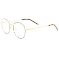 Round Metal optical frames Memory temples bridge medical eye glass smart glasses.