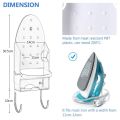 Ironing d Holder Wall Mount Electric Iron Hanger Ironing d Rack Ironing d Storage Organizer White.