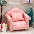 Dollhouse Mini Sofa, 1:12 Doll House Mini Sofa High Simulation for Kids for 1:12 Scale Doll House for Gifts. 