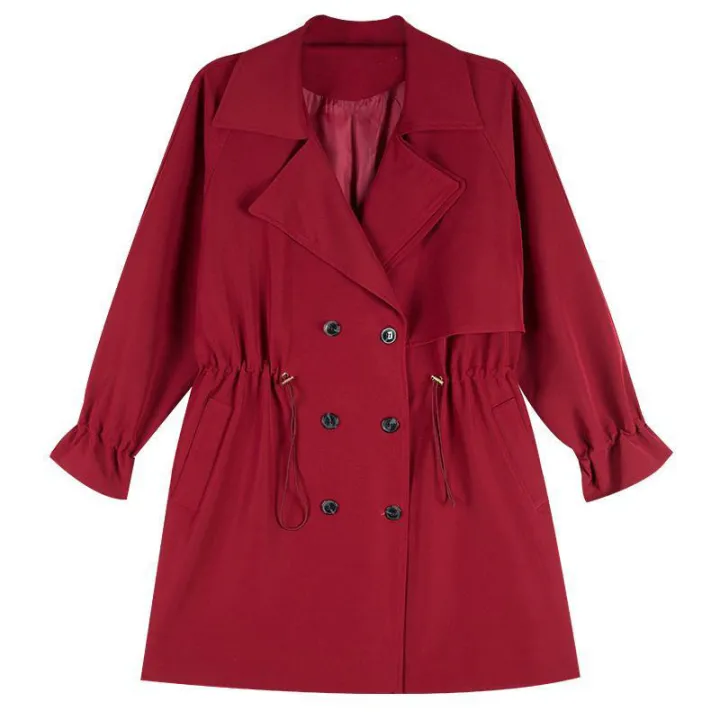 Lining%20Windbreaker%20Femme%20Mid-Length%20Spring%20Autumn%20New%20Coat%20Wild%20Loose%20Suit%20Collar%20Casual%20Thin%20Coat%20Trench%20Coat%20Women%20-%20Image%202