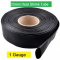 3 Feet- 25mm Heat Shrink Tube 25mm Black Heatshrink Tubing Shrinkable Wrap Wire Cable Sleeve Set Heat Shrink Φ25mm Wire DIY Cables Connector Repair. 