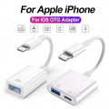 OTG Adapter L To USB 3.0 Fast Charging Cable For iPhone 14 Pro Max 13 12 11 X XS XR 8 Plus USB C Splitter Type C Data Convertor. 