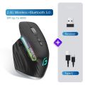 Jelly Comb Bluetooth+2.4G Wireless Mouse RGB Gaming Mouse For Gamer 4000DPI Rechargeable Computer Ergonomic Mice Slient.