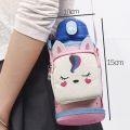 Portable Cartoon Water Bottle Bag with Strap tumbler bag holder sling bag Thermos Cup Cover Adjustable Water Bottle Cover Protective Pouch Carrier Bag For Student Kids. 