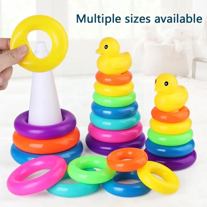 Children's%20Little%20Yellow%20Duck%20Rainbow%20Tower%20Stacking%20Circle%20Baby%20Early%20Childhood%20Education%20Puzzle%20Ring%20Montessoris%20Toy%20Kids%20-%20Image%203