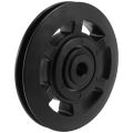 95mm Wearproof Bearing Pulley Wheel Cable(Black). 