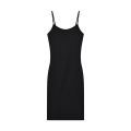 2023 Summer New Slimming Hot Girl Black Sheath Short Skirt Sexy off-the-Shoulder Pure Desire Strap Dress for Women.