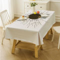 Waterproof, stainproof, heat insulation, fashionable, new products, simple dotted line, watercolor tablecloth, cover cloth, coffee table cloth, desk fabric, tablecloth, tablecloth, tablecloth. 