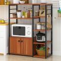 Kitchen Storage Cabinet Shelf Organizer with Utility Kitchenware Open Rack. 