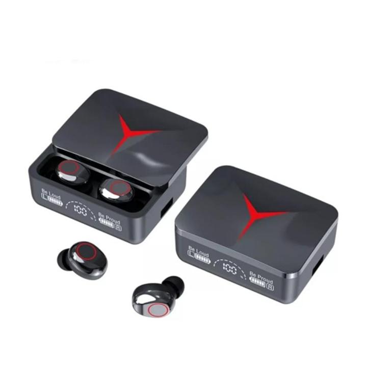 M90 Pro Earbuds TWS Earphone Touch Control Wireless Bluetooth 5.2 Headphone with Enviroment Noice Cancellation - Bluetooth Headphone - Bluetooth Headphone-Black