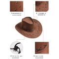 Western Cowboy Hat Men's Summer Outdoor Sun Hat Grassland Mongolian Cap Knight's Cap Tourist Hat Stage Props Hat Female. 