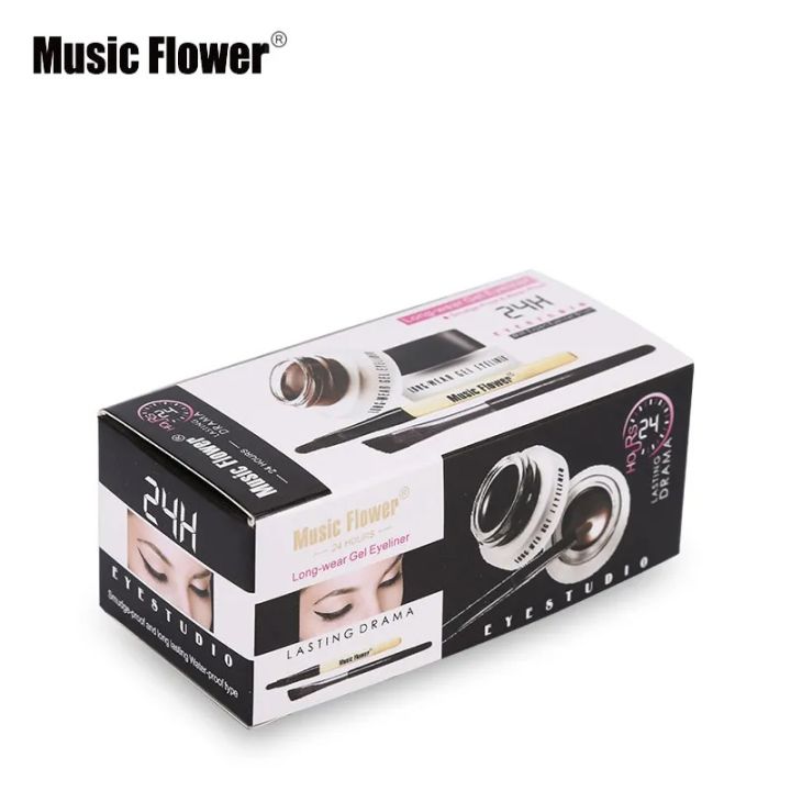 Music%20Flower%204In1%202-color%20Black%20+%20Brown%20Gel%20Eyeliner%20Makeup%20Waterproof%20Eye%20Liner%20Kit%20Eye%20Makeup%20Tool%20With%20Brush%2024H%20Long%20Lasting%20Eyeliner%20Gel%20-%20Kajol%20-%20Image%2010
