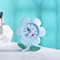 1PC Lovely Premium Colorful Flower Shape Creative Bedside Clock Alarm Clock Desktop Decoration for Kids Students Ramdon Color.