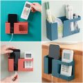 Wall Phone Holder For Phone Mounted Storage Box Remote Control Storage Organizer Case For Air Conditioner TV Mobile Stand Rack. 