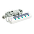 Multi Plug 5 Way Socket Outlate Havvy Duty  With 5M Cable. 