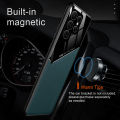 【New arrival】 For Galaxy S22 ultra thin case invisible magnetic luxury leather case for samsungs22 ultra thin s22ultra samsungs22ultra back cover shockproof full coverage housing. 