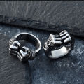 New heavy punch, personalized power fist ring, male hip-hop trendy ring, fitness hiphop street single. 