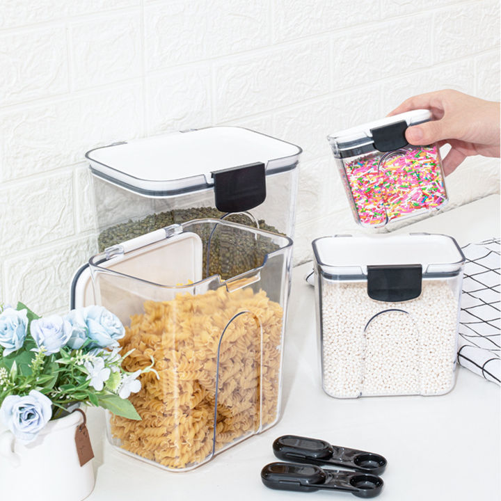 GC%20Baking%20Storage%20Set%20With%20Hinge%20Lids,%20Measurement%20Markers%20Clear%20Baking%20Containers,%20Airtight%20Flip%20Over%20Kitchen%20Storage%20Box%20For%20Pantry,%20Kitchen%20Dry%20Food%20-%20Image%2010