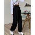Woman Pants Streetwear Korean Style Loose Joggers Women Sweatpants Grey High Waist Comfort Simple Basic Casual Fashion Trousers.