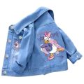 New Baby Boys Girls Denim Mickey Minnie Mouse Jacket Coat Children Kids 100% Cotton Printed Outerwear Clothes for 2 4 6 8 9y.