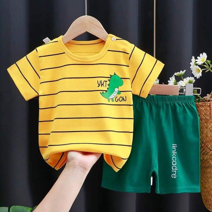 Baby%20Boy%20%20Summer%20Short%20Sleeve%20T-shirt%20Tee%20Shorts%202%20Pcs%20Outfits%20Set%20used%20children%20baby%20comfortable%20T-shirt%20and%20pant%20(%20-%20Image%205