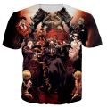 Hot T-shirt Male and Female Anime Overlord 3D Printed Round Neck T-shirt Summer Fashion Casual Harajuku Style Street Top. 