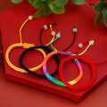 1/10pcs Woven Bracelet Adjustable Couple Red Handmade Knot Braided Rope Bracelets Charm Jewellery For Women Men.
