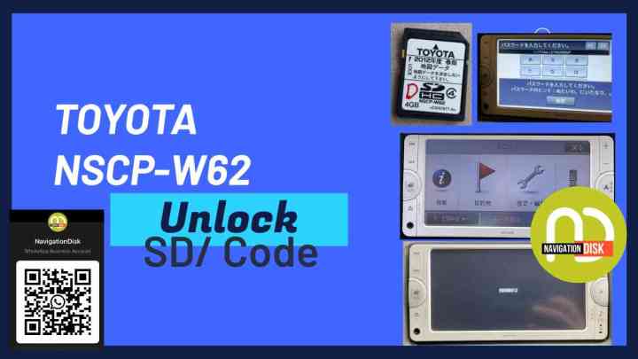 Toyota NSCP-W62 sd card