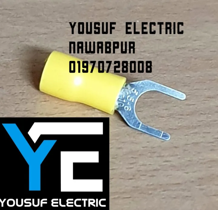 Cable%20Lug%204-6%20Rm%20Terminal%20Y-U%20type%20Lugs%20insulated%20Connector%20Clip%204-6%20Rm%20Copper%20100%20Piece%20Pack%20-%20Image%203