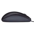 Logitech M90 Wired USB Mouse, 1000 DPI Optical Tracking, Ambidextrous PC / Mac / Laptop - Grey.