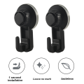 PDTYMWNG 4 Pcs Suction Cup Hooks Powerful Suction Cup Bathroom Hooks,Vacuum Wall Hooks for Towel,Waterproof Shower Hooks. 