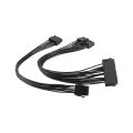 2X PSU ATX 24Pin to 18Pin Adapter Converter Power Cable Cord for Z420 Z620 Desktop Workstation Motherboard 18AWG 30CM.