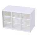 Drawers Storage Cabinet Organiser,Desktop Organizer with 9 Grad Mini Transparent Cabinets Drawers,Plastic Jewelry Box/Cosmetic. 