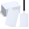 100 Pcs White PVC Cards Blank Credit Cards Plastic Photo ID Card.