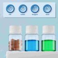 10pcs Travel Size Plastic Bottles Empty Small Vials Screw Lid Refillable Containers for Powder Liquids (30ML) Ginger shot. 