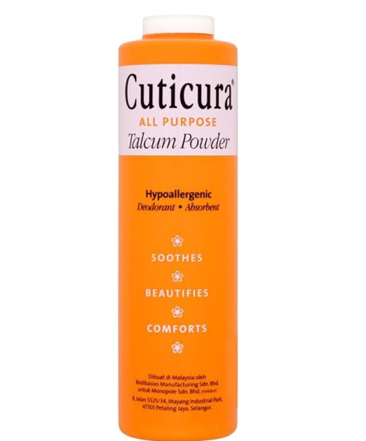 Cuticura All Purpose Talcum Powder 400g, ( malaysia )