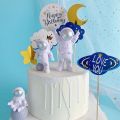 3pcs Astronaut Toy Figures Figurine  Space Astronaut Prentend Play Toys Gifts for Birthday Party Kids Boys Species. 