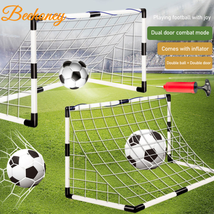 Portable Soccer Goal Net Set Children Sports Practice Soccer Goals With Soccer Ball Training Toys For Kids Gifts