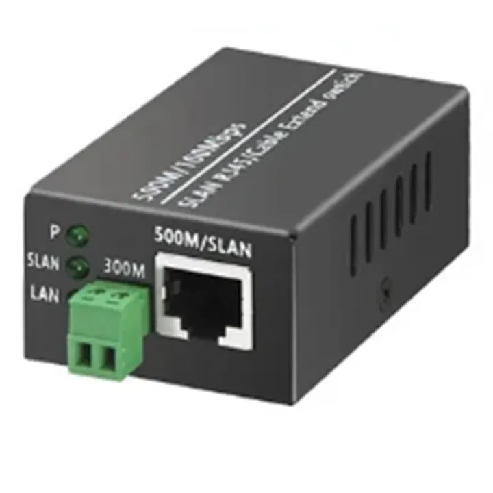 1Pcs Ethernet IP Extender over Coax HD Network Kit EoC Coaxial Cable Transmission Extender for Security CCTV Cameras Easy Install Easy to Use (A)