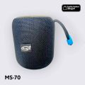 Heavy Bass MS-70 Portable Wireless Bluetooth Speaker | BT 5.3 | RGB Lights | FM Radio | USB | TF Card | Hands-Free Calling. 