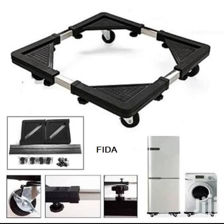 Washing Machine Base Stand Trolley Movable Adjustable Load