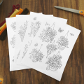 4 Sheets Water-Soluble Embroidery Stabilizer Water Soluble Stabilizer Embroidery Stick Stitch Embroidery Paper Tear Embroidery. 