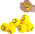 6.3cm Stress Ball Novetly Emoji Squeeze Ball Exercise Stress Ball Pu Rubber Toy-1 Pcs. 